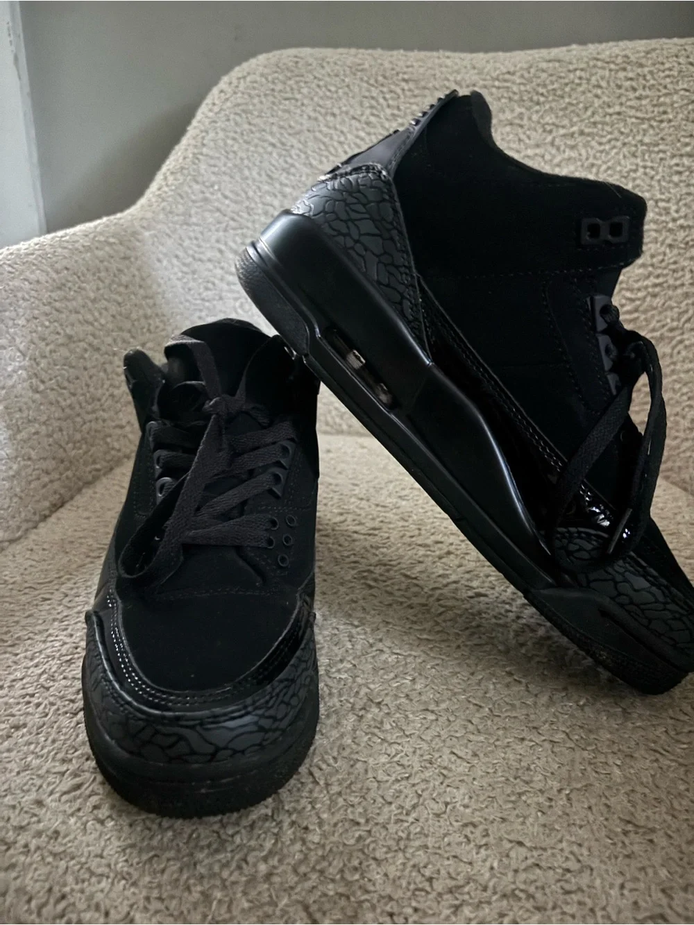 Jordan Men's All-Black Low Top Sneakers